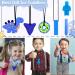 Colon Chain for Kids - 6 Sensory Chewing Necklaces Silicone Bite Rings for Babies Autism Toys for Boys & Girls - Ideal for ADHD & Teething (Blue) - Buy Online on GoSupps.com
