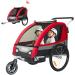 Tiggo 2-in-1 Children's Bicycle Trailer & Jogger | International Shipping | Red Color - Model 50402 - Buy Online on GoSupps.com
