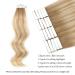 Luxury Tape-In Hair Extensions - 20 Pieces 50g Ash Brown & Platinum Blonde Highlights - Real Remy Human Hair - R8-12/60 55cm - Buy Online on GoSupps.com