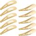 Hair clips for children girls and women 50 mm 50 pieces gold