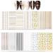 JAKSSO 12 Sheets 3D Metallic Nail Stickers for Women Gold Silver Nail Decals Chains Stripe Lines Adhesive Nail Art Stickers for Acrylic Nails Manicure DIY and Nail Salon 1-Line Pattern
