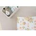 Gilded Bird Wedge Baby Changing Mat with Raised Sides | 69x44cm, Extra Thick & Wipeable | Orange Bloom - White - Buy Online on GoSupps.com