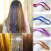 12 Colors Hair Tinsel Kit - 44 Inches Sparkling Fairy Hair Extensions with Tool - 2400+ Strands Glitter Shiny Hair Glitter - Buy Online on GoSupps.com
