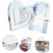 POPETPOP Heart Glass Nail Cups Nail Liquid Dish Acrylic Nail Dish Nail Dappen Dish Bowl Liquid Powder Crystal Cup Crystal Dappen Dish Diamond Crystal Glass Heart-shaped 7x6.5cm As Shown - Buy Online on GoSupps.com