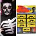 7 Pcs Fake Mustache Self Adhesive Fake Mustache Novelty Black Mustache Stickers Set for Cosplay Costume and Halloween Party - Buy Online on GoSupps.com