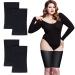 2 Pairs Thigh Wraps for Plus Size Women, Slim Thigh Calf Compression Sleeve Upper Slimming Thigh Wraps for Flabby Thigh