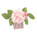 ABOOFAN Bridal Hair Accessories Flower Hair Accessories Side Combs for Women Thick Hair Flowers for Hair Flower Hair Pin Hair Comb for Women Decorate Fabric European Fashion Bridesmaid