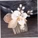 DOITOOL 1pc Bride Headpiece Crystal Headpiece Bridal Comb Headwear for Women Headpiece for Bride Tiara Bride Insert Comb Women Hair Accessory Leaf Hair Comb Miss - Buy Online on GoSupps.com