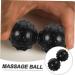 Gatuida 2pcs Double Massage Ball - Trigger Point Body Massager for Muscle Relief & Pain Relief - Black Lacrosse Peanut Roller Balls - Ideal for Foot & Bunsen Burner Massage - Buy Online on GoSupps.com