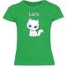 Personalized Cat T-Shirt for Girls - Cute Custom Name Gift by Shirtracer - Size 10 Green - Buy Online on GoSupps.com