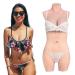 CYOMI Silicone Breasts Breast Forms Realistic Breast Plates With Catheter Silicone Bodysuit for Crossdresser Transgender Cosplay(D Cup)