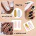 Rechoo Nail Art Gel Liner - Glitter Metallic Gold & Silver Paint for Swirl Nails - French Manicure Grey Gold - Buy Online on GoSupps.com