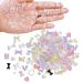 SHIYUAN 400Pcs Nail Charms 3D Nail Charms in Various Styles and Shapes Nail Art Gems Suitable for Manicure and DIY Creative Jewelry