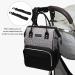 Waterproof Floral Diaper Bag Backpack for Moms and Dads - Black Grey - Buy Online on GoSupps.com