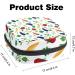 Buy Stylish Menstruation Pad Bag with Zipper - Women's Napkin & Tampon Collection Bags (Vegetable Design: Aubergine Tomatoes Hot Pepper Leaves) - Buy Online on GoSupps.com