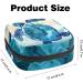 Stylish Menstruation Bag with Zipper - Women's Napkin & Tampon Organizer - Sea Turtle Art Design - Buy Online on GoSupps.com