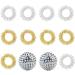 Kungfu mall massage kit 10 pieces acupressure massage ring & 2 pieces magnetic acupressure balls to the finger massage or toe massage