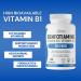 Benfotiamine Vitamin B1-120 Capsules 100mg of High Absorption Vitamin B1 Supports Normal Growth & Energy Production Third Party Tested Gluten Free Vegan Made In Canada by Vibrant Naturals - Buy Online on GoSupps.com