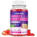 Magnesium Gummies for Kids - Magnesium Glycinate Gummies with Vitamin D3 B6 Potassium & Ashwagandha Magnesium for Kids & Adults Relaxation Sleep Brain & Bone Health -Vegan Strawberry 60ct Strawberry 60 Count (Pack of 1)