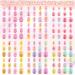 144 Pcs Kids Press On Nails - Short Glitter Fake Nails for Girls | Pre Glue Acrylic Nail Art Decoration - Buy Online on GoSupps.com