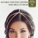 Frcolor Women's 2 Layers Metal Chain Headdress - Gold Party Hair Band for Elegant Hairstyles - Buy Online on GoSupps.com