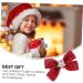 FOMIYES 4 Pairs Bow Tie Christmas Photo Prop Ponytail Holder Christmas Bow Hair Clips Christmas Bows Headwear Kids Hair Accessories Hair Ties Toddler South Korea Fabric Short Hair - Buy Online on GoSupps.com