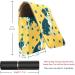 Stylish Lipstick Case with Mirror - Leather Lip Gloss Organizer Featuring Border Collie on Yellow Background - Buy Online on GoSupps.com