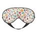 Cooking Utensils Print Sleep Eye Mask Blindfold with Elastic Strap Headband Soft Eye Cover Eyeshade for Night Sleeping Travel