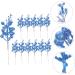 HOMSFOU 24 Pcs Christmas Imitation Berries Christmas Berries Picks Artificial Berry Twig Stem Gold Floral Picks Glitter Holly Berry Stem Xmas Red Fruit Home Decor Household Ribbon Foam Bluex2pcs 19X5X5CMx2pcs - Buy Online on GoSupps.com