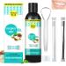 Tosuua Coconut oil pulling mouthwash Pus237ml natural essential oils alcohol free mouthwash helps with fresh breath teeth whitening gum health