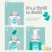 Gelo Foaming Hand Soap Value Pack | 80oz Refill + Reusable Bottle - Sea Mist Mineral & Freesia - Buy Online on GoSupps.com
