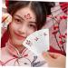 FOMIYES 1 Set Hanfu Forehead Patch Carnival Face Stencils Birth Stencil Mini Makeup Puff Pvc White - Buy Online on GoSupps.com