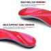 Arch Support Sports Insoles | Relieve Foot Fatigue | Unisex | Fits Variety of Shoe Types | UK Size 10 (29cm) | Red - Buy Online on GoSupps.com