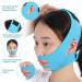 Chin Slimming Veil - Face Lift and Skin Tightening Bandage for Double Chin Removal and Weight Loss (Blue) - Buy Online on GoSupps.com