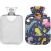 Buy Naanle Colorful Rainbow Dinosaur Heat Bottle - 1L Transparent Hot Water Bottle for Pain Relief Bed Hand & Feet Therapy - Ideal for Hot & Cold Use - Buy Online on GoSupps.com