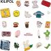 20 PCS Mixed Enamel Brooch Pins Bulk Set | Stylish Lapel Pin Set for Girls & Women - Perfect Gift for Birthday, Christmas, Festivals - Random Style - No Repeats - Buy Online on GoSupps.com