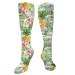 Pine and Red Flowers Guard compression socks for women and men circulation 15 20 mmHg is the best support for sporty running and cycling
