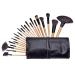 Afunti Make Up Brush Set 24 Pieces Professional Makeup Brush Kit Cosmetic Brush Foundation Face Brush Eye Brush with PU Leather Bag