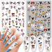 Cute Cartoon Nail Art Stickers - 6 Sheets, 3D Self-Adhesive Design, for Women, Girls, Kids - Nail Decals for Acrylic Nails Decoration & DIY Manicure Tips - Buy Online on GoSupps.com