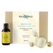 Naissance "Work It Out" - Muscles & joints warmth massage oil and wooden massage gift set with rosemary and black pepper for every occasion - for women & men