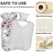 NAANLE Cherry Blossom Hot Water Bottle - 2L Transparent Heat Bottle for Back Pain Relief & Cold Therapy - Hand & Foot Warmer - Buy Online on GoSupps.com
