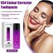 Color Correction Serum - 2 PCs Purple Teeth Whitening Toothpaste | HeroSmile White Teeth Booster - Buy Online on GoSupps.com