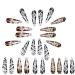 Metal hair clips leopard patterns and zebra patterns different styles small hairpins for women women and girls 28 pieces