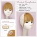 Ruwiss Clip-In Ponytail - 100% Remy Real Hair Bangs & Extensions for Women | Orange Blonde 5.5g (Single Pack) - Buy Online on GoSupps.com