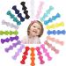 Qazuwa hair clip loop mini baby hair clips 40 pieces hair jewelry for children toddlers baby girls hair loops baby hair bows clips for hairpise babies/girls/toddlers