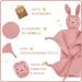 LAFERKA Personalized Baby Gift Set | Perfect Birth Gifts for Girls | Old Pink Comforter for Baby Shower - Buy Online on GoSupps.com