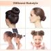4PCS Hair Bun Maker Bun Makers for Hair Design Hair Donut Bun Maker Twist Bun Shaper for Girls Women Quick And Easy Donut Bun Maker for Kids And Adults(Black) - Buy Online on GoSupps.com