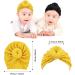 Cinaci 6 Pieces Cute Stretchy Baby Turban Hats with Bow - Soft Donut Knot Caps for Girls | Newborn to Toddler Size - Buy Online on GoSupps.com