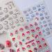 5D Nail Art Stickers Kawaii Self-Adhesive Anime Nail Stickers for Nails Art Design for Women Girls  3 Sheets Cute Cartoon Nail Art Supplies