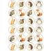24 Woodland Animals 4.4cm Edible Wafer Card Disc Cupcake Toppers (NOT PRE Cut) - Buy Online on GoSupps.com